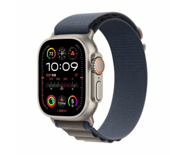 APPLE Watch Ultra 2 GPS + Cellular, 49mm Titanium Case with Blue Alpine Loop - Medium