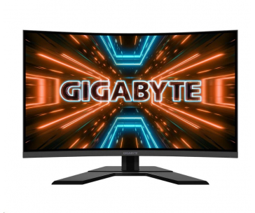 GIGABYTE LCD - 31.5" Gaming monitor G32QC A, Prohnutý VA1500R, 2560x1440 QHD, 165Hz, 3000:1, 350cd/m2, 1ms, 2xHDMI, 1xDP