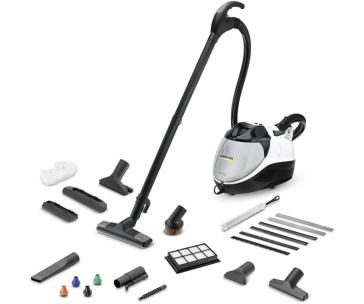 Karcher SV 7 parní vysavač, 2200 W, HEPA filtr a vodní filtr, regulace množství páry, systém dvou nádrží