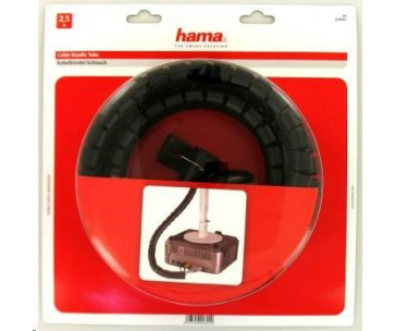 Hama trubica pre vedenie káblov, 2,5 m, 20 mm, čierna