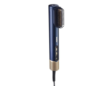 BaByliss AS6550E Air Wand fén na vlasy, 1600 W, Ionizace, 3 rychlosti, 4 teploty, modrá a zlatá