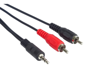 PremiumCord kabel Jack 3.5mm - 2xCINCH, M/M, 1,5m