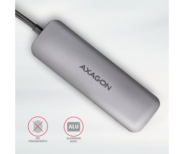 AXAGON HMC-HCR3A, USB 3.2 Gen 1 hub, porty 3x USB-A, HDMI 4k/30Hz, SD/microSD, kabel USB-C 20cm