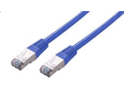 C-TECH kabel patchcord Cat5e, FTP, modrý, 0,25m