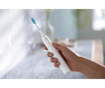 Philips Sonicare 3100 HX3671/13 elektrický zubní kartáček, 1 režim, časovač, tlakový senzor, bílý