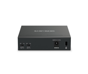 MERCUSYS switch MS105GP (5xGbE,4xPoE+,65W,fanless)