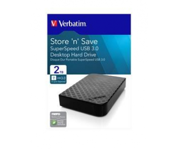 VERBATIM HDD 2TB Store 'n' Save, USB 3.0, GEN II