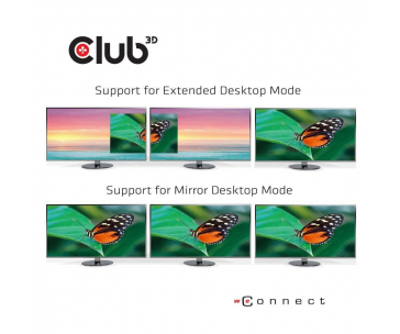 Club3D dokovací stanice USB-C 3.2 s napájecím adaptérem Triple Dynamic Display PD, 100 W