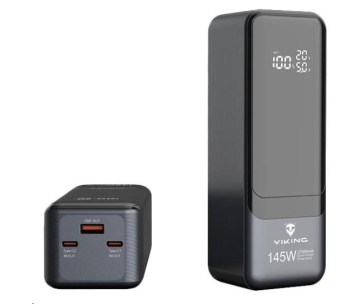 Viking powerbanka PN-964PD, 27000 mAh, černá