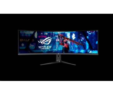 ASUS LCD 49" XG49WCR 5120x1440 ROG STRIX curved 165Hz DP HDMI USB-C-VIDEO+95W KVM dvě zařízení, RJ45, GAMING ulltra wide