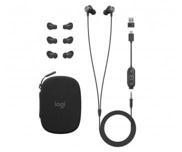 Logitech Zone Wired Earbuds Teams, graphite