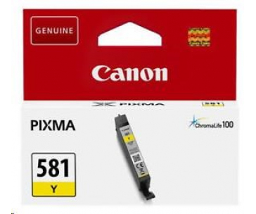 Canon CARTRIDGE CLI-581 žlutá pro PIXMA TS615x, TS625x, TS635x, TS815x,TS825x, TS835x, TS915x  (257 str.)