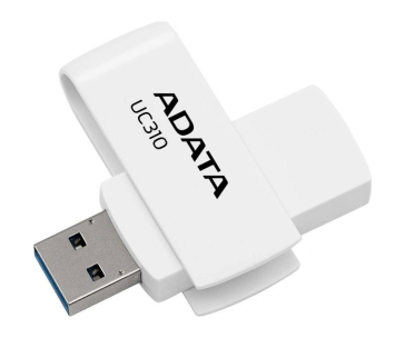 ADATA Flash Disk 64GB UC310, USB 3.2, bílá