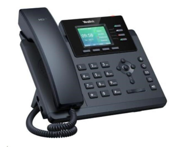 Yealink SIP-T34W WiFi telefon, s napájecím adaptérem, 2,3" 132x64 grafický, 2x RJ45 10/100,