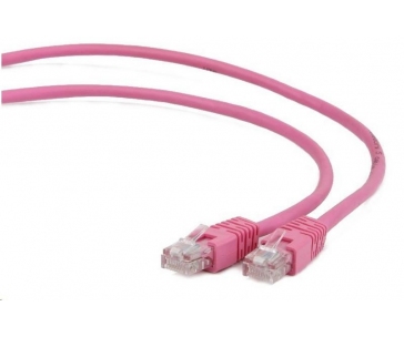 GEMBIRD kabel patchcord Cat5e UTP 5m, růžový