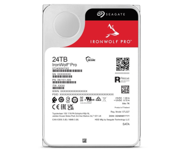 SEAGATE HDD IRONWOLF PRO (NAS) 24TB SATAIII/600, 7200rpm