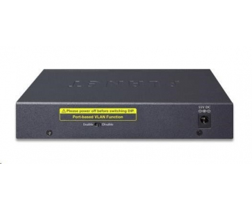 Planet GSD-604HP Switch, 55W, ext.zdroj, kov, fanless