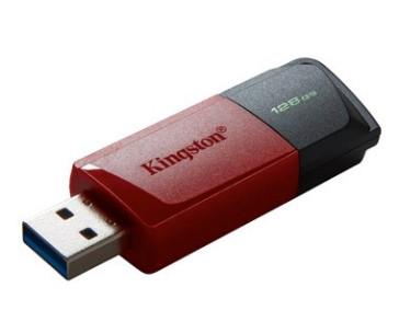 Kingston Flash Disk 128GB USB3.2 Gen 1 DataTraveler Exodia M (Black + Red)