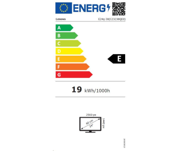 LENOVO LCD E24q-30 - 23.8”,IPS,matný,16:9,2560x1440,100Hz,178/178,4/6ms,300cd/m2,1300:1,repro,HDMI,DP,VESA