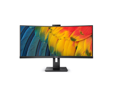 Philips MT VA LED 34" 34B1U5600CH/00 - VA panel, 3440x1440, HDMI, DP, USB-C, USB, LAN, repro, nast vyska, curved, webcam