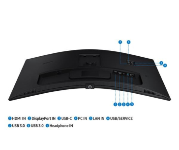 SAMSUNG MT LED LCD Monitor 34" Samsung ViewFinity S65UC  - prohnutý,VA,3440x1440,5ms,100Hz,HDMI,DisplayPort,USB3