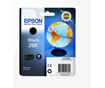 EPSON ink čer Singlepack "Globus" Black 266 ink cartridge 5,8 ml