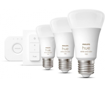 Philips Hue White and Color Ambiance 9W 1100 E27 starter kit