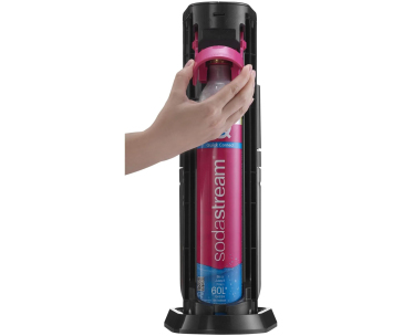 SodaStream DUO výrobník sody, mechanický, plastová láhev, skleněná láhev, bombička s CO2