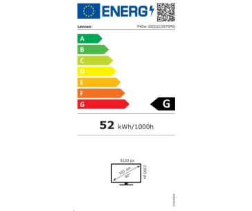 LENOVO LCD P40w-20 + MC50 - 39.7",IPS,mat,prohnutý,21:9,5120x2160,178/178,4ms,300cd/m2,1000:1,DP,HDMI,TB4,RJ45,VESA,Piv