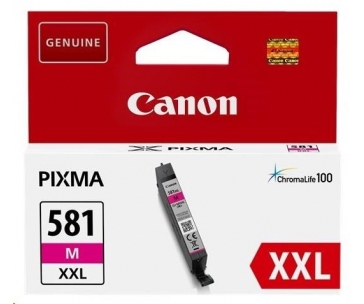 Canon CARTRIDGE CLI-581 XXL purpurová pro PIXMA TS615x, TS625x, TS635x, TR7550, TS815x (760str.)