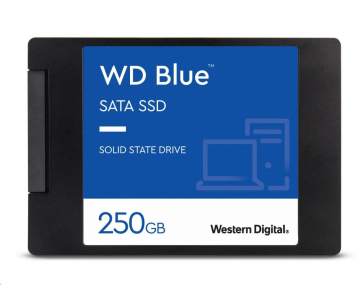 WD BLUE SSD 3D NAND WDS250G3B0A 250GB SA510 SATA/600, (R:555, W:440MB/s), 2.5"