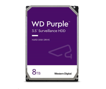 WD PURPLE WD85PURZ 8TB, SATA III 3.5", 256MB 5640RPM, 215MB/s, Low Noise, CMR