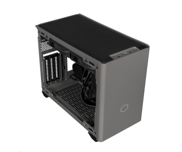 BAZAR - Cooler Master case MasterBox NR200P MAX, mini-ITX, šedá, integrovaný vodní chladič, zdroj 850W - Poškozený obal