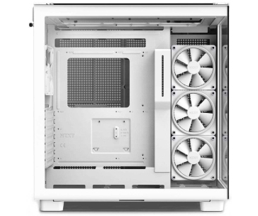 NZXT skříň H9 Elite dvoukomorová ATX / 3xRGB 120 mm / 1x 120mm fan / prosklená / RGB&fan controler / bílá