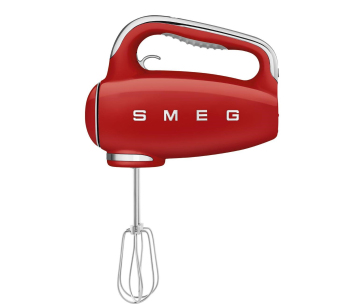 Smeg HMF01RDEU ruční mixér, 250 W, 9 programů, časovač, turbo, elektronický tempomat, červený