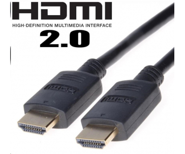 PREMIUMCORD Kabel HDMI 2.0 High Speed + Ethernet, zlacené konektory, 1,5m