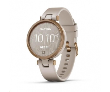 Garmin hodinky Lily Sport Rose Gold/Light Sand Silicone Band