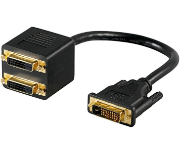 PREMIUMCORD Adapter DVI-D (24+1) male => 2x DVI-D (24+1) female