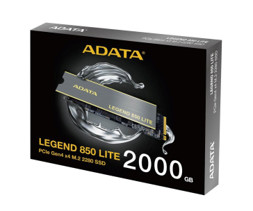 ADATA SSD 2TB LEGEND 850 LITE, PCIe Gen4 x4, M.2 2280, (R:5000/ W:4200MB/s)