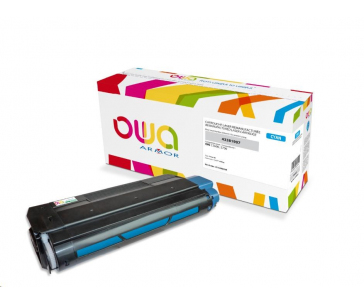 OWA Armor toner pro OKI C5600, C5700, 2000 Stran, 43381907, modrá/cyan