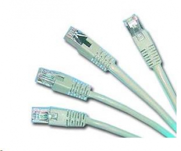 GEMBIRD kabel patchcord Cat5e stíněný FTP 0,5m, šedý