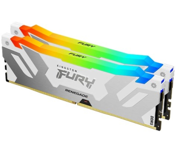 KINGSTON DIMM DDR5 32GB (Kit of 2) 6400MT/s CL32 FURY Renegade Bílá RGB XMP