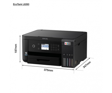 EPSON tiskárna ink EcoTank L6260, 3v1, A4, 1200x4800, 33ppm, USB, Wi-Fi, LAN