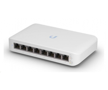 UBNT UniFi Switch USW-Lite-8-PoE [8xGigabit, 4x PoE out 52W, 802.3at/af, 16Gbps]