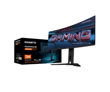 GIGABYTE LCD - 34" Gaming monitor MO34WQC2, OLED, 3440 x 1440 WQHD, 240Hz, 1.5M:1, 250cd/m2, 0.03ms, 2xHDMI, 1xDP