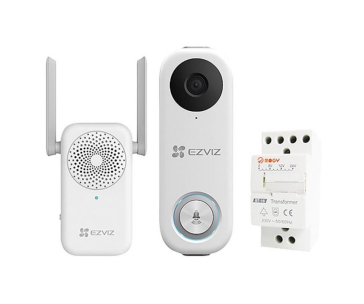 Ezviz DB1C - wi-fi set videokamery, zvonku a napájecího zdroje na DIN lištu