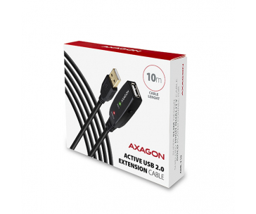 AXAGON ADR-210 USB2.0 Aktywny kabel przedłużający / repeater kabel, 10m