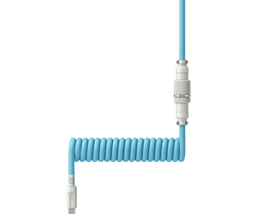 HyperX USB-C Coiled Cable Light Blue-White - Příslušenství ke klávesnici