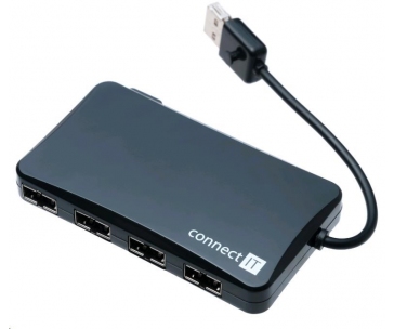 CONNECT IT USB 2.0 hub REVERSE se 4 oboustrannými porty