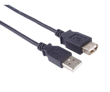 PremiumCord kabel prodlužovací USB 2.0, A-A, 1m, černá